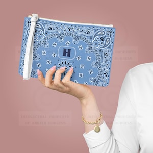Porta-cartões personalizado com bandana azul francesa: Porta-cartões para Mahjong