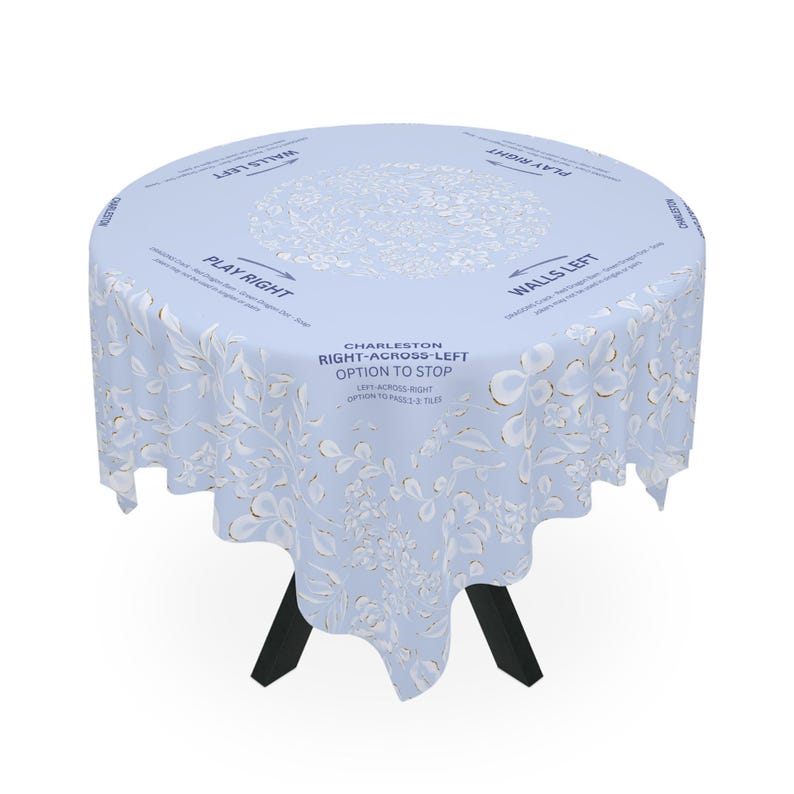 Mahjong-Tischdecke „Carolina Floral“, Mahjong-Anleitung, 55 x 55 cm, Mahjong-Regeln für Anfänger, Gastgeberinnen, Damenabend, Chinoiserie, Lucky Mahjong Bild 6