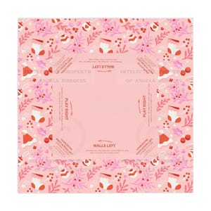 Mantel de Mahjong navideño, instrucciones de Mahjong, tamaño del mantel 55 x 55, Mahjong con reglas, ideal para principiantes, mantel navideño