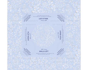 MAHJONG Tablecloth Carolina Floral, Mahjong Instructions, 55 x 55, Mahjong Rules Beginner, Hostess, Ladies Night, Chinoiserie, Lucky Mahj