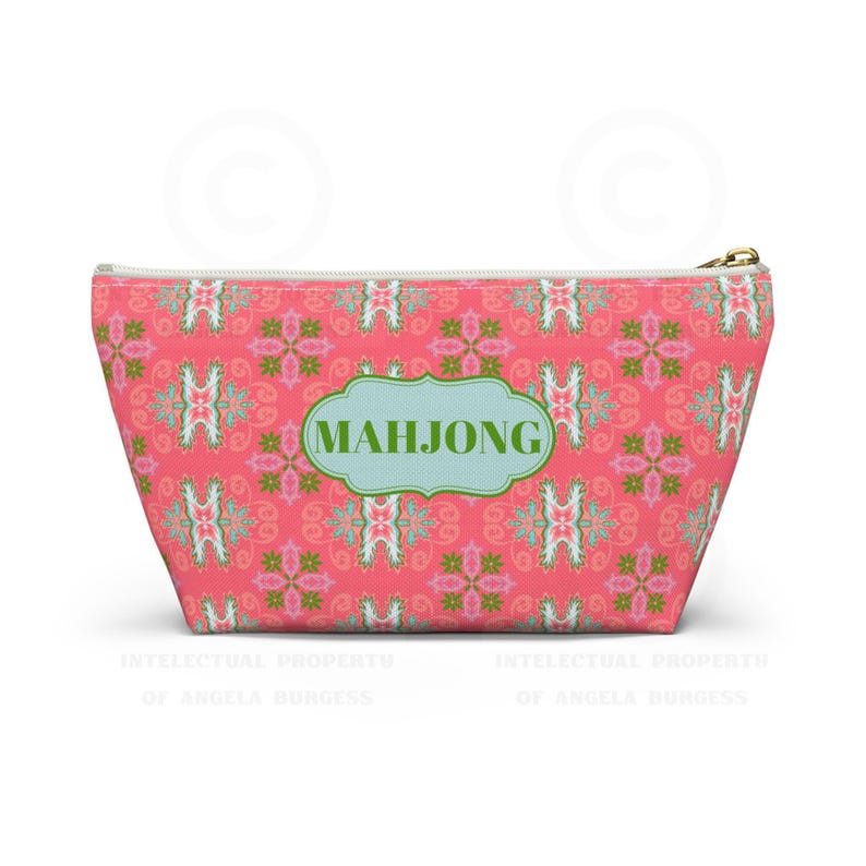 MAHJONG Tile Pouch Colony Coral image 1