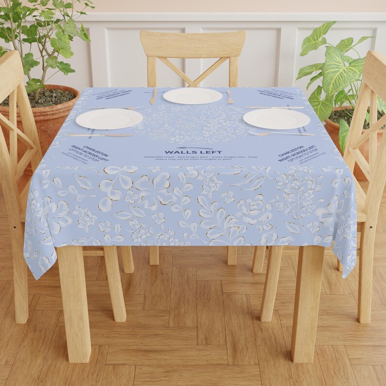 Mahjong-Tischdecke „Carolina Floral“, Mahjong-Anleitung, 55 x 55 cm, Mahjong-Regeln für Anfänger, Gastgeberinnen, Damenabend, Chinoiserie, Lucky Mahjong Bild 5