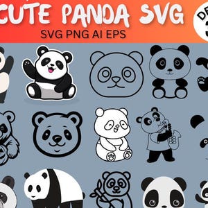 300 Panda Peeking Svg, Lindo Panda Svg, Panda Svg, Bebé Panda Svg, Lindo Animal Svg, Animal Svg, Panda Clipart, Panda Shirt Svg, Panda Png