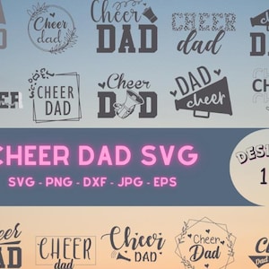 Cheer Dad Svg, Cheer Svg, Svg for Cricut, Marine Dad Svg, Cheer Mom Svg, Cheer Dad Shirt, Cheer Png, Cheer Clipart, Best Dad Ever Svg