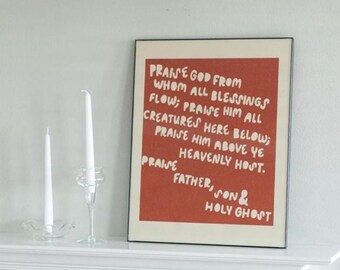 Modern Doxology Digital Print (Red)