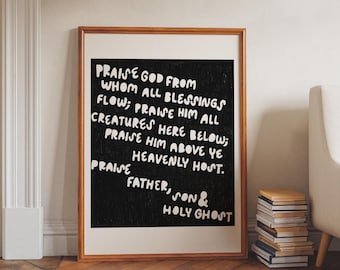 Modern Doxology Digital Print (Black)