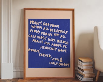 Modern Doxology Digital Print (Blue)