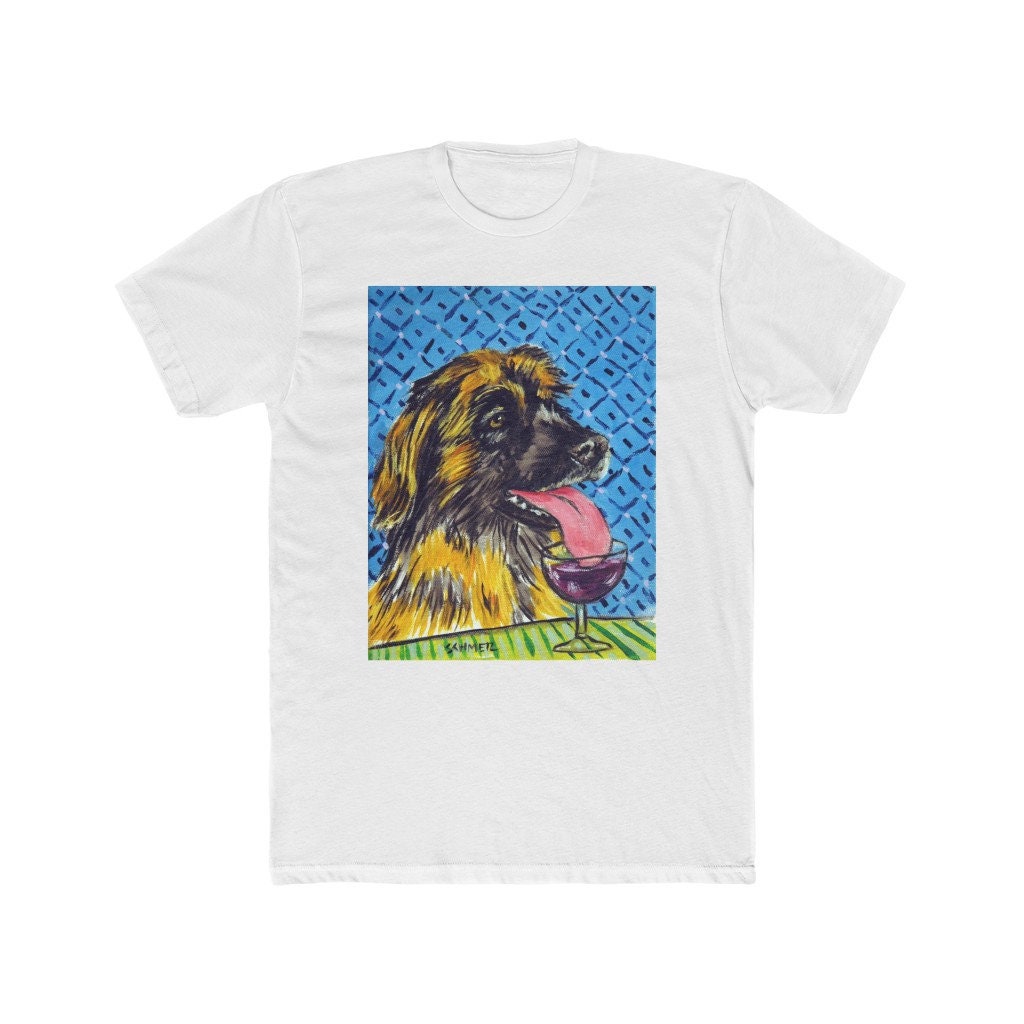Leonberger T-shirt Dog Wine Lover Gift Graphic T-shirt - Etsy