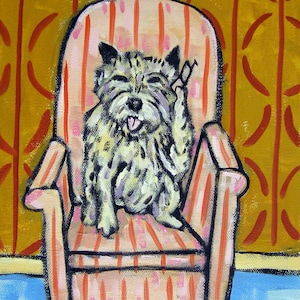 cairn terrier dog art print