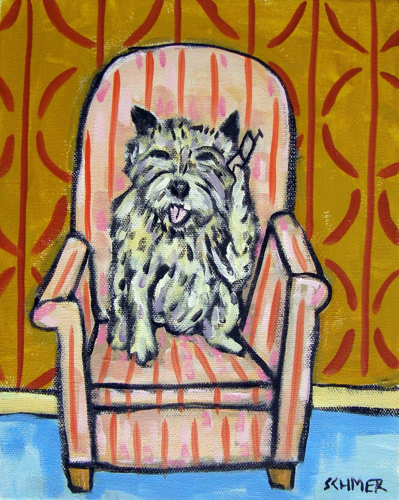 cairn terrier dog art print