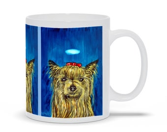 Yorkshire Terrier Angel Mug - Dog Lover Gift - Yorkie Dog Art mugs