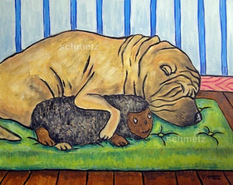 canvas print, shar pei dog art, bedroom art, animal decor, wall art dog, print canvas dog, room decor, home wall art, modern dog gift