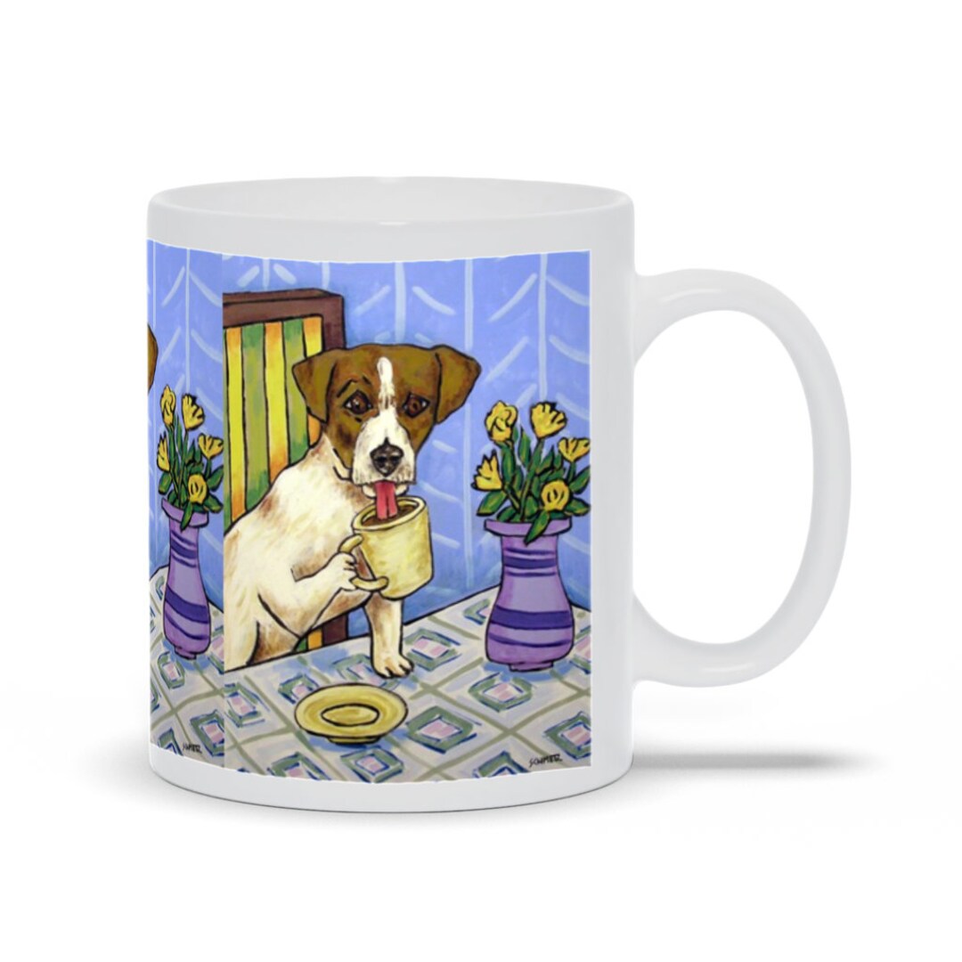 Jack Russell Coffee Dog Art Mugs Cup Gift Mug Pet Etsy