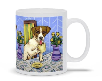 Jack Russell Coffee dog art Mugs cup gift mug pet