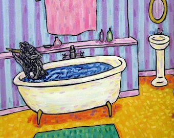 Pot Belly Pig art tile coaster, pet bathroom salon, pig art, pig coaster, pig tile, ceramic fine art tile
