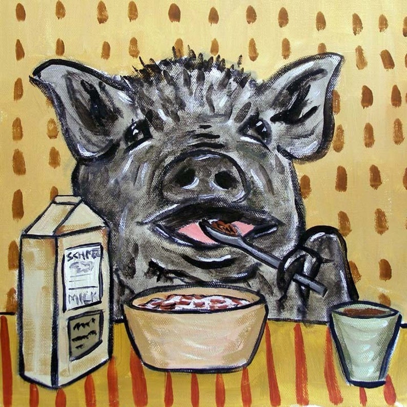 pig mom gift ceramic coaster i kitchen decor pig coasters pig art