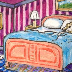 shetland sheepdog sheltie sleeping dog art print - streched canvas or paper print - multiple sizes available