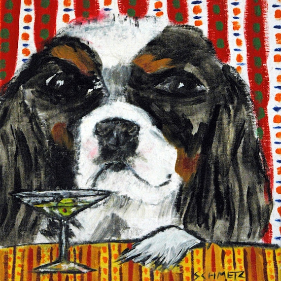 bernese mountain dog coffee cafe art tile coaster gift JSCHMETZ modern folk