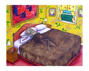 Grasshopper Taking a Nap Insect Art Print