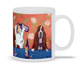 Basset Hound Mug, Basset Hound Dog Gifts