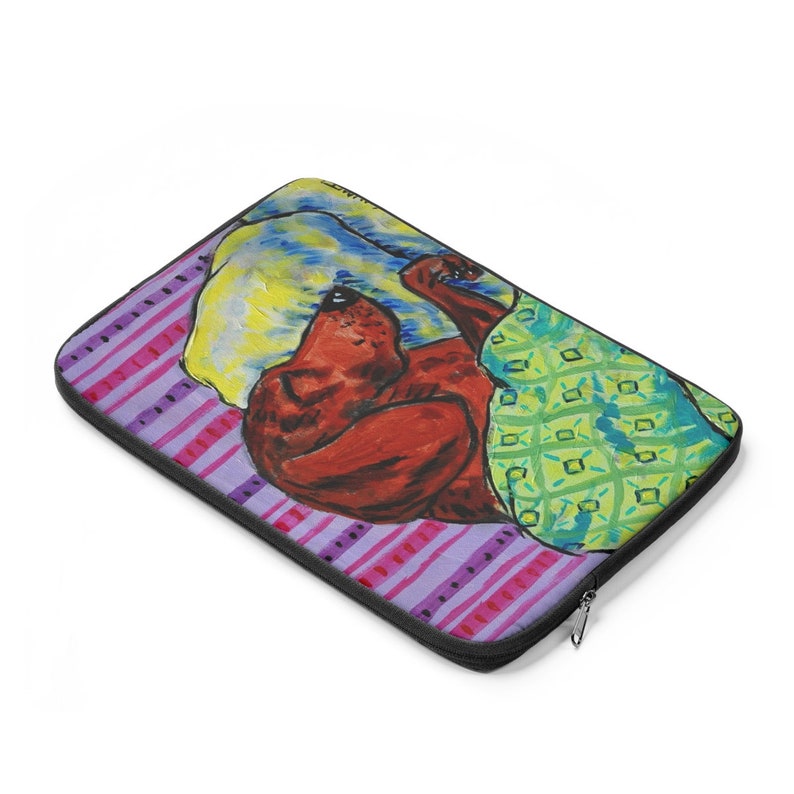 bulldog taking a nap dog art tile coaster gift