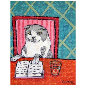 Scottish Fold - Cat Art - Jigsaw Puzzle - Animal Decor - Gift For Reader
