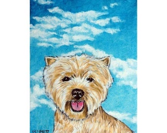 West Highland White Terrier With the Sky Dog Art Print
