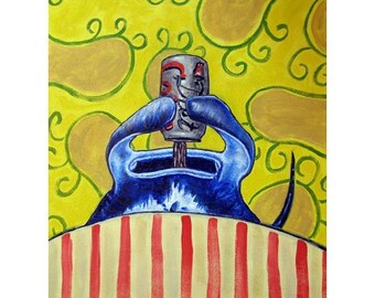 Stingray Drinking a Diet Coke Art Print
