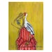 Painted Stork Talking to a Friend on the Phone Abstract Pop - Etsy