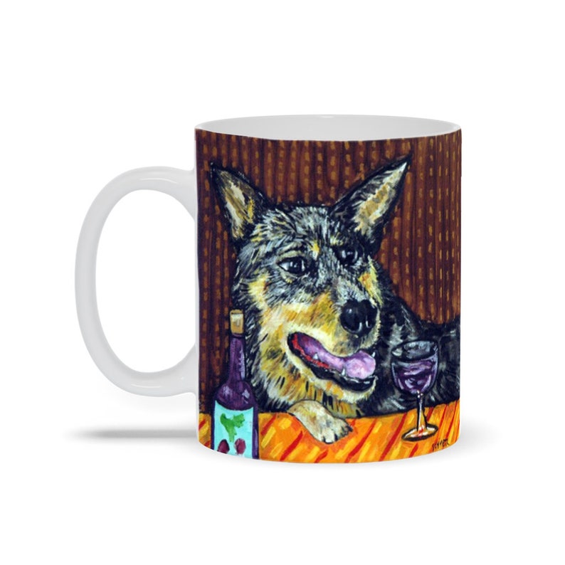 Australian Cattle Dog Coffee Art By Schmetzpetz Coffee Dog | Etsy