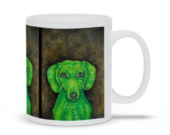 Ceramic Mug - Dachshund Dog Mug - Pet Memorial Gift