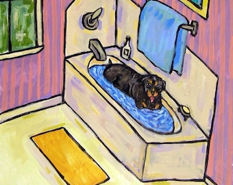 Rottweiler , rottweiler print on tile, ceramic coaster, modern dog art, bathroom tile,ceramic coaster, coaster tile, folk art