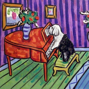 SB-07509 Englischer Schäferhund Hund Kunst Untersetzer Kunst Geschenk Haustier by schmetzpetz