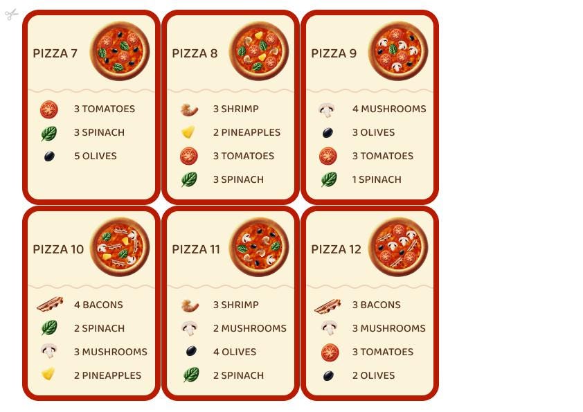Interactive Notebook Pizza Interactive Pizza Game for Toddlers | Printable Play Food Set | Fun ...
