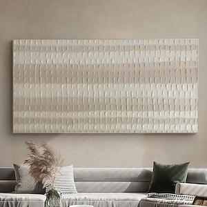 Beige 3D Texture Wall Art Beige Minimalist Painting Neutral Plaster Painting Wabi Sabi Wall Art Beige Texture Painting Modern Minimalist Art