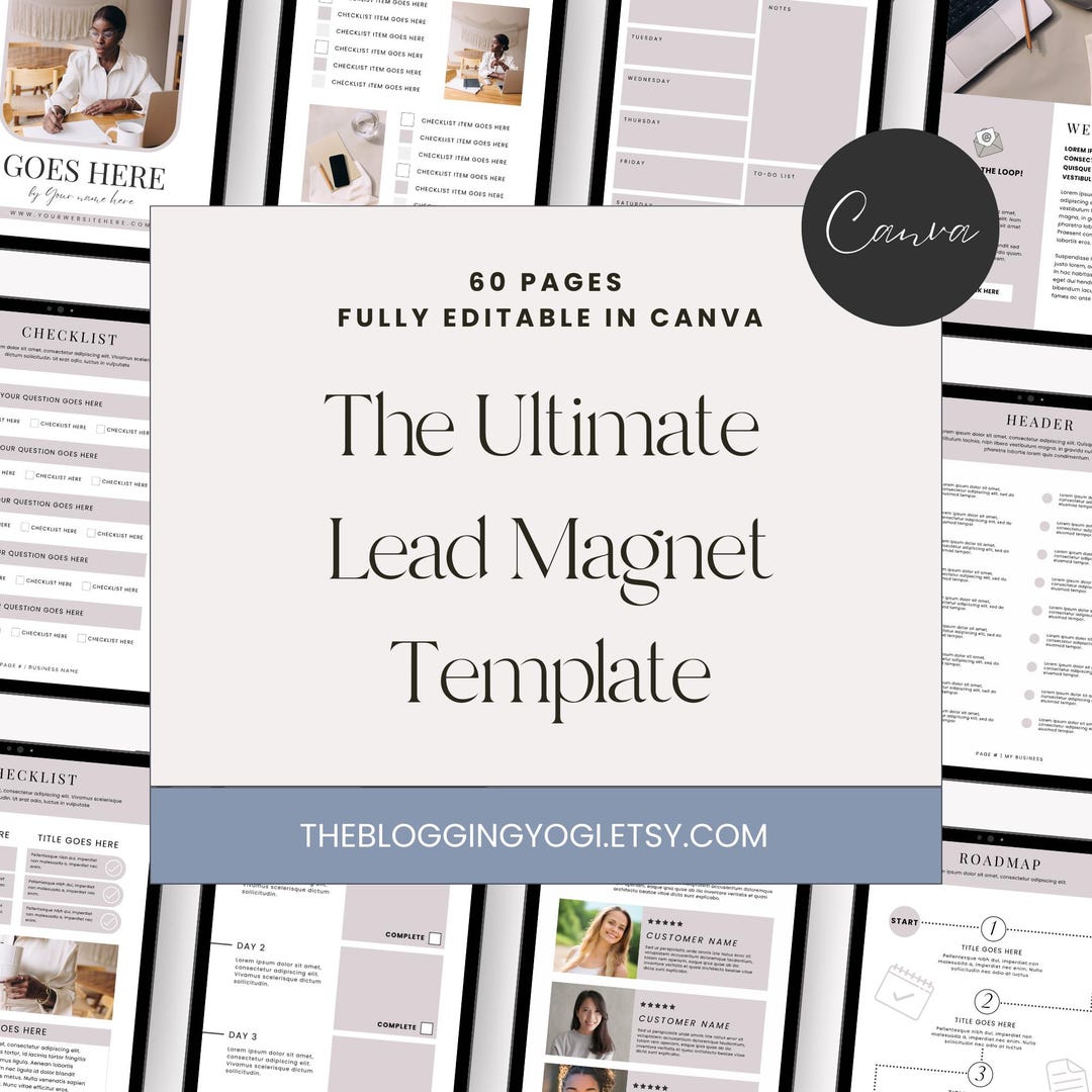 The Ultimate Lead Magnet Canva Template for Coaches, Course Creators ...