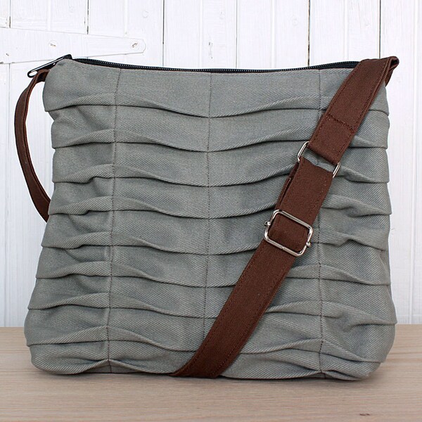 Crossbody Bag Sling Style Grey Purse