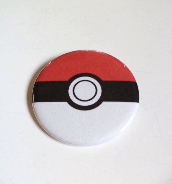 Pokeball Pinback Button OR Magnet 2.25 inch | Etsy