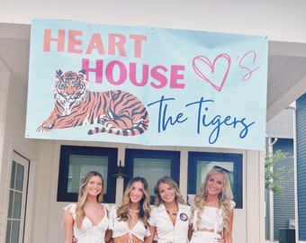 CUSTOM HOUSE BANNER | College house banner, Gameday banner