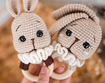 Bunny Rattle Crochet pattern PDF & Video