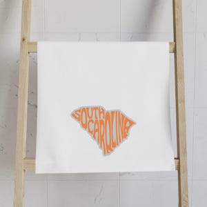 South Carolina Hand Towel: State Pride Kitchen Decor, Southern Charm