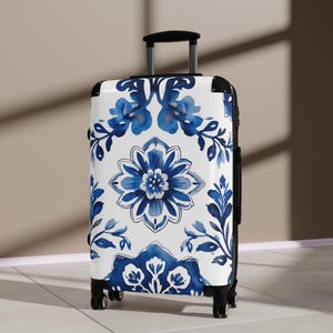 Floral Suitcase, Travel Luggage, Vacation Gear, Carry-On Bag, Gift, Wanderlust, Elegant Traveler Case, Stylish Floral Bag, Floral Print