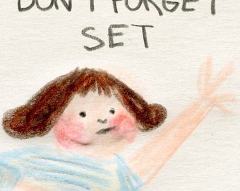 Don't forget set of three prints