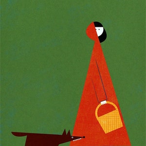 Caperucita y el lobo print
