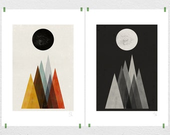 Eclipse set of two prints