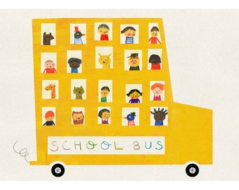 School bus print