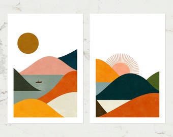 Landscape Set of two prints