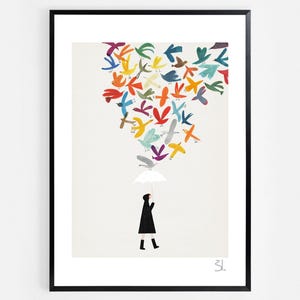 Autumn Birds Print