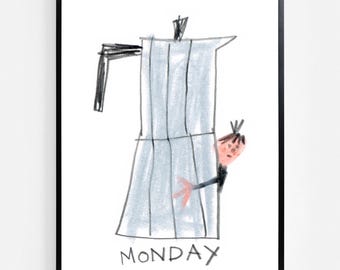 Coffee Monday print