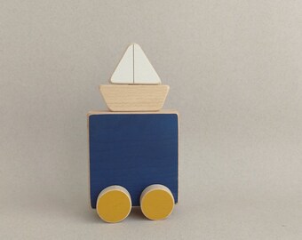 Sea and Boat push toy